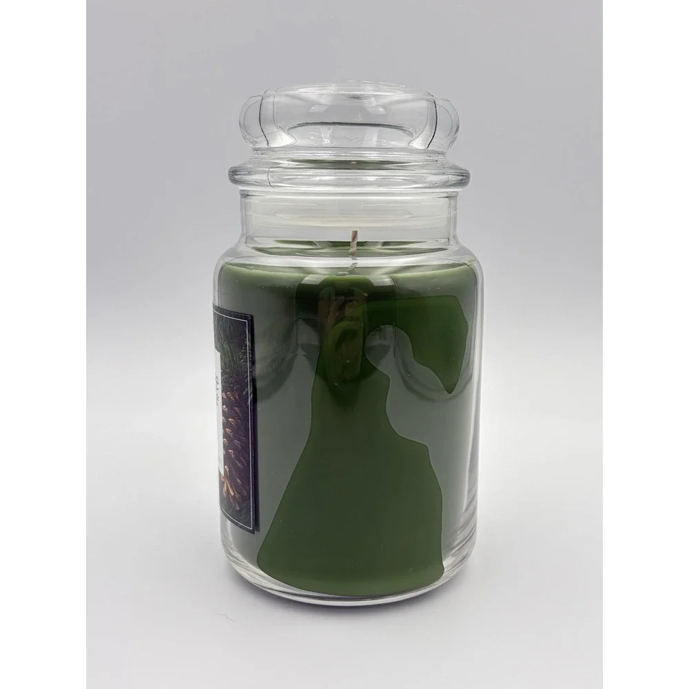 Yankee Candle Balsam & Cedar Large 22 oz Jar Single Wick Green Holiday Scented